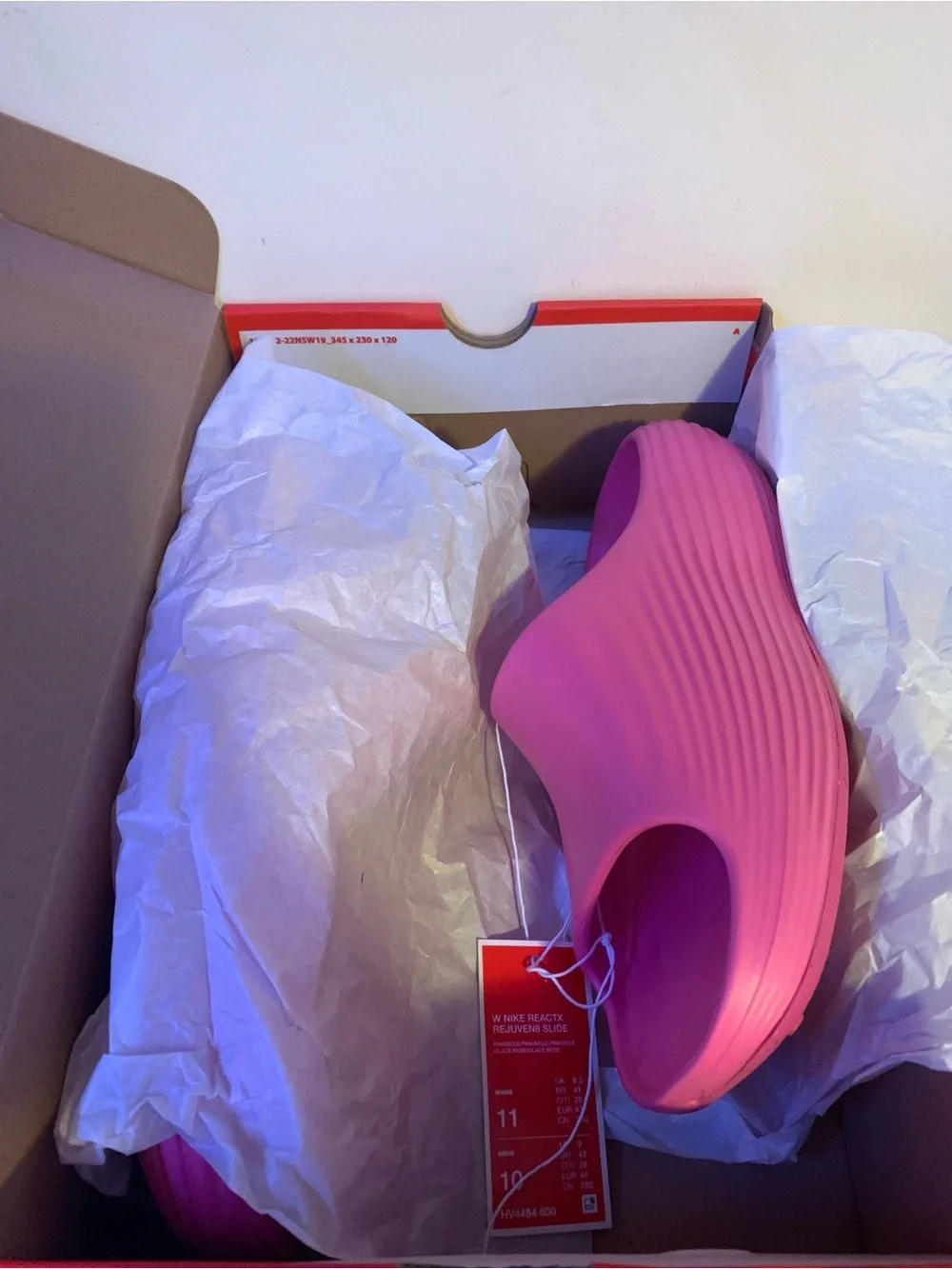 Nike Women's ReactX Rejuven8 Slide Pinksicle HV4484-600 - Women’s Size 11